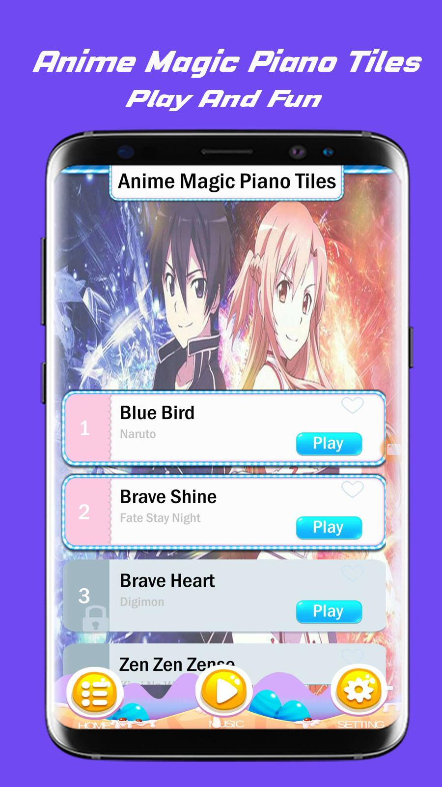 Anime Magic Piano Tiles