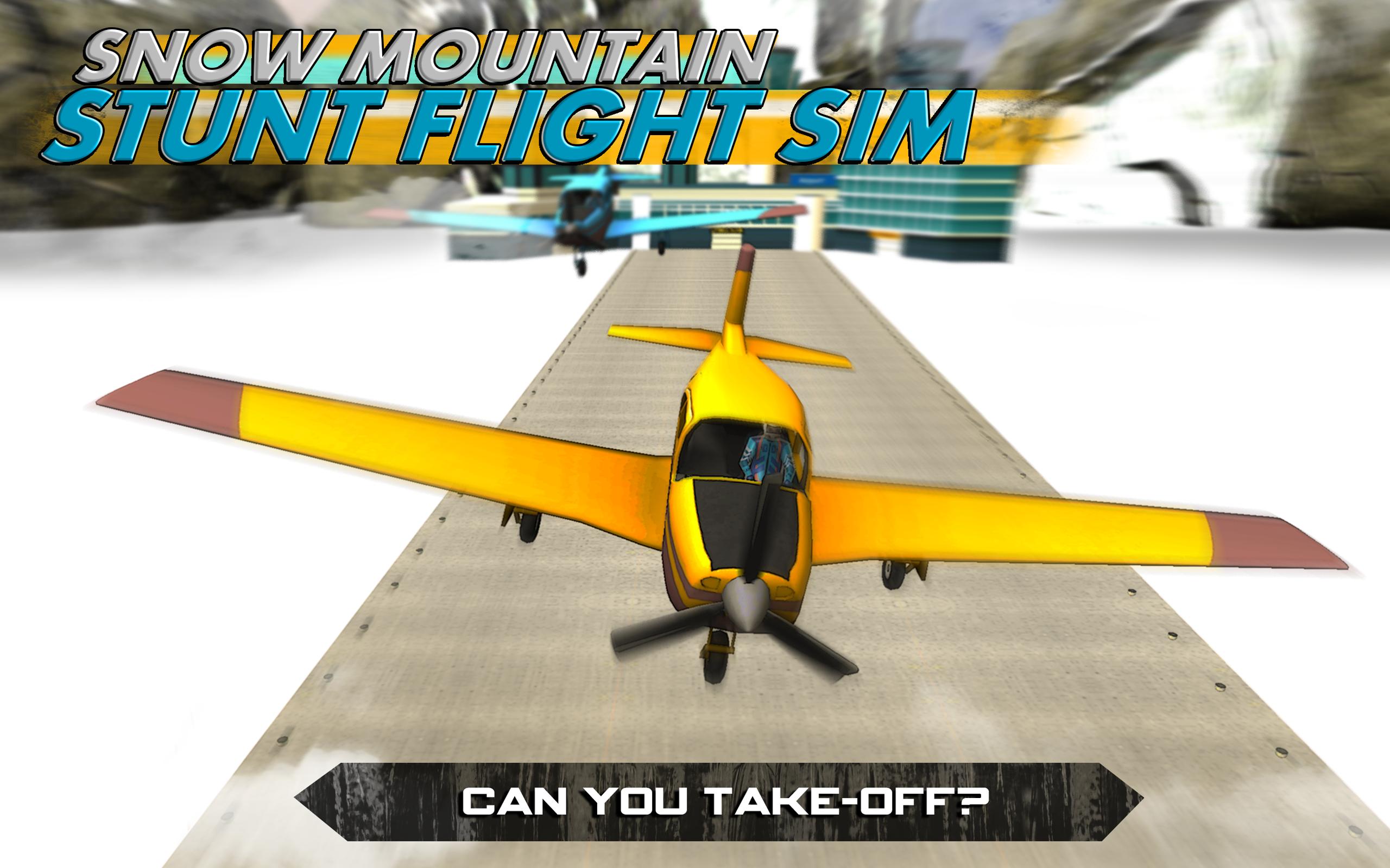 Snow Mountain Stunt Flight Sim