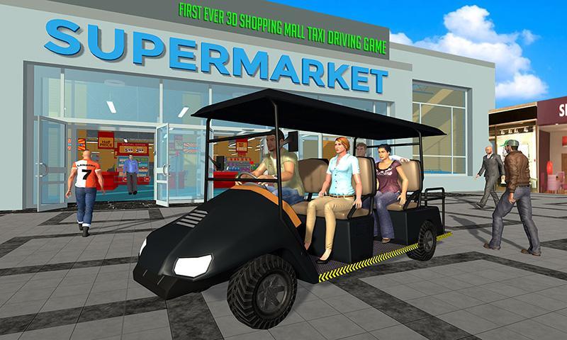 Shopping Mall Taxi Car Games