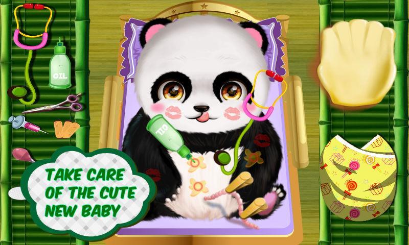 Panda Mommy's Newborn Baby
