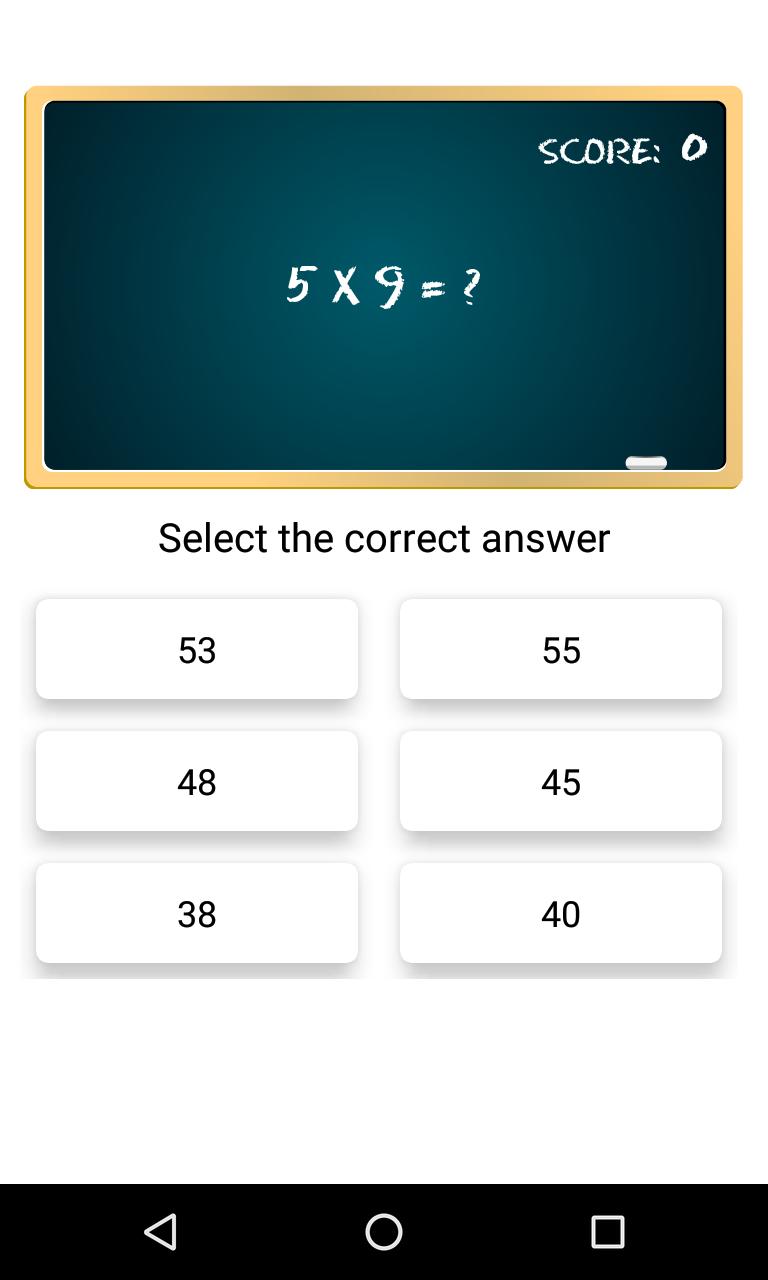 Multiplication Table FREE