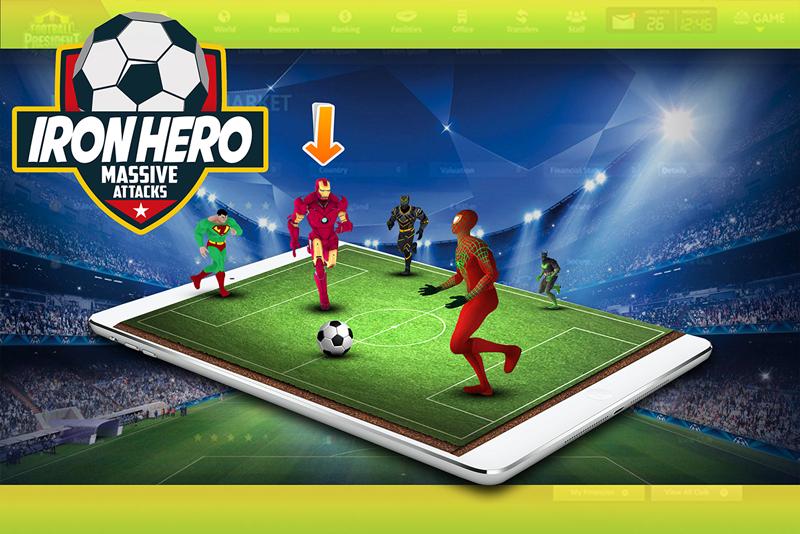 Superhero Soccer Challenging Game