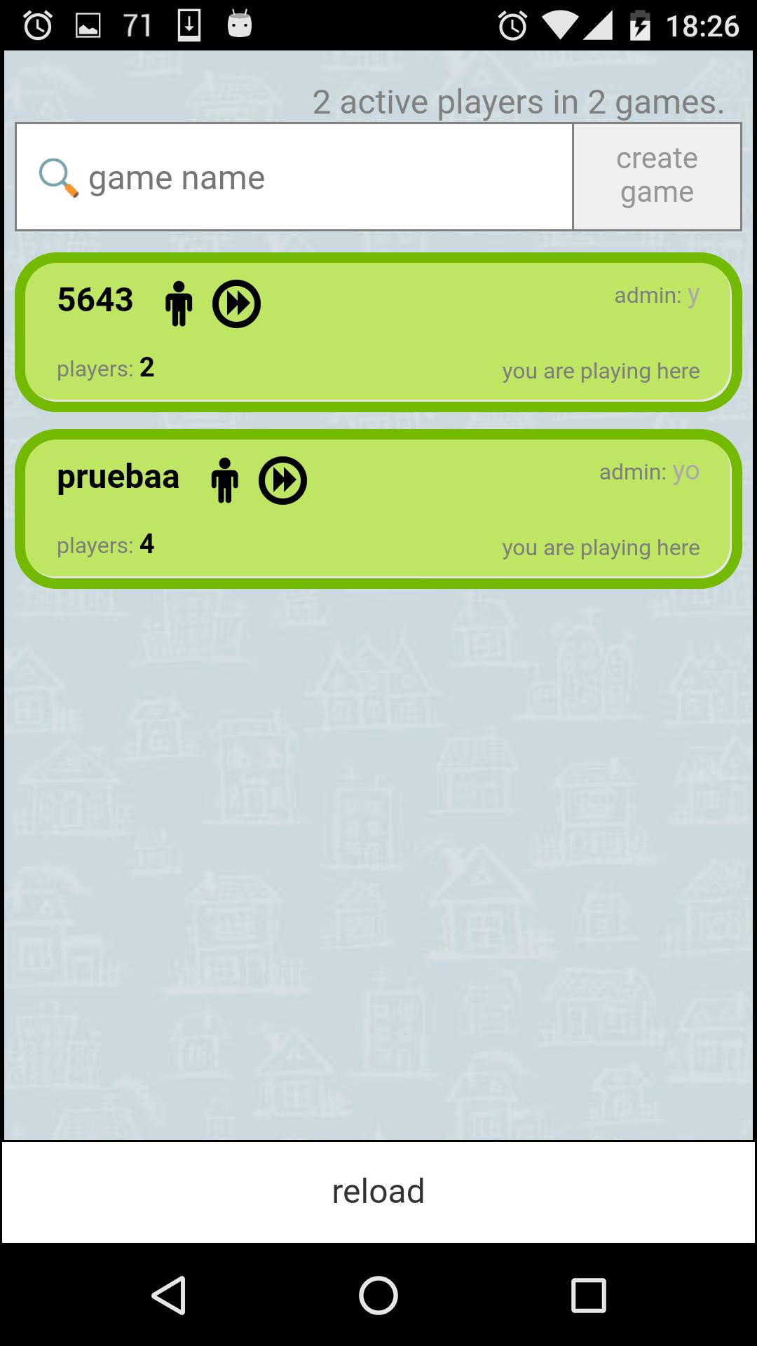 Werewolf game card online (SmallTown)