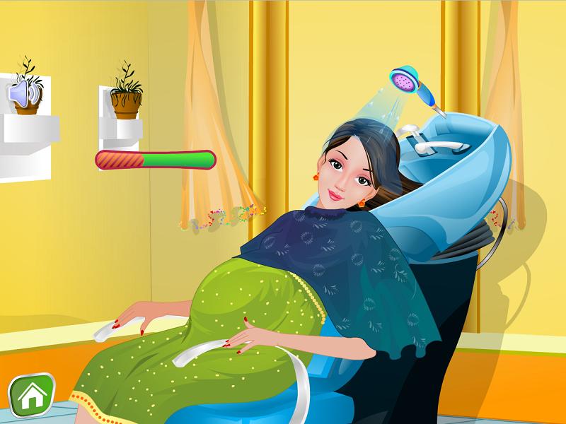 Pregnant Bathing - Girls Games