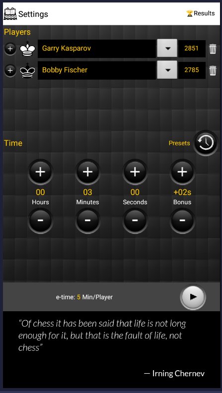 Blitz Chess Clock