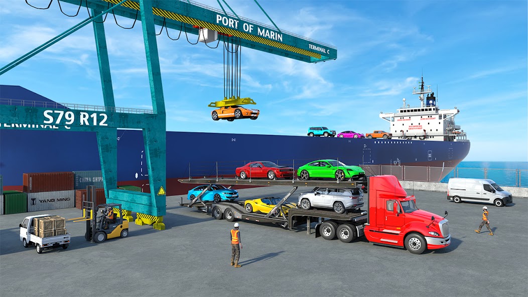 Cars Transporter Truck Games