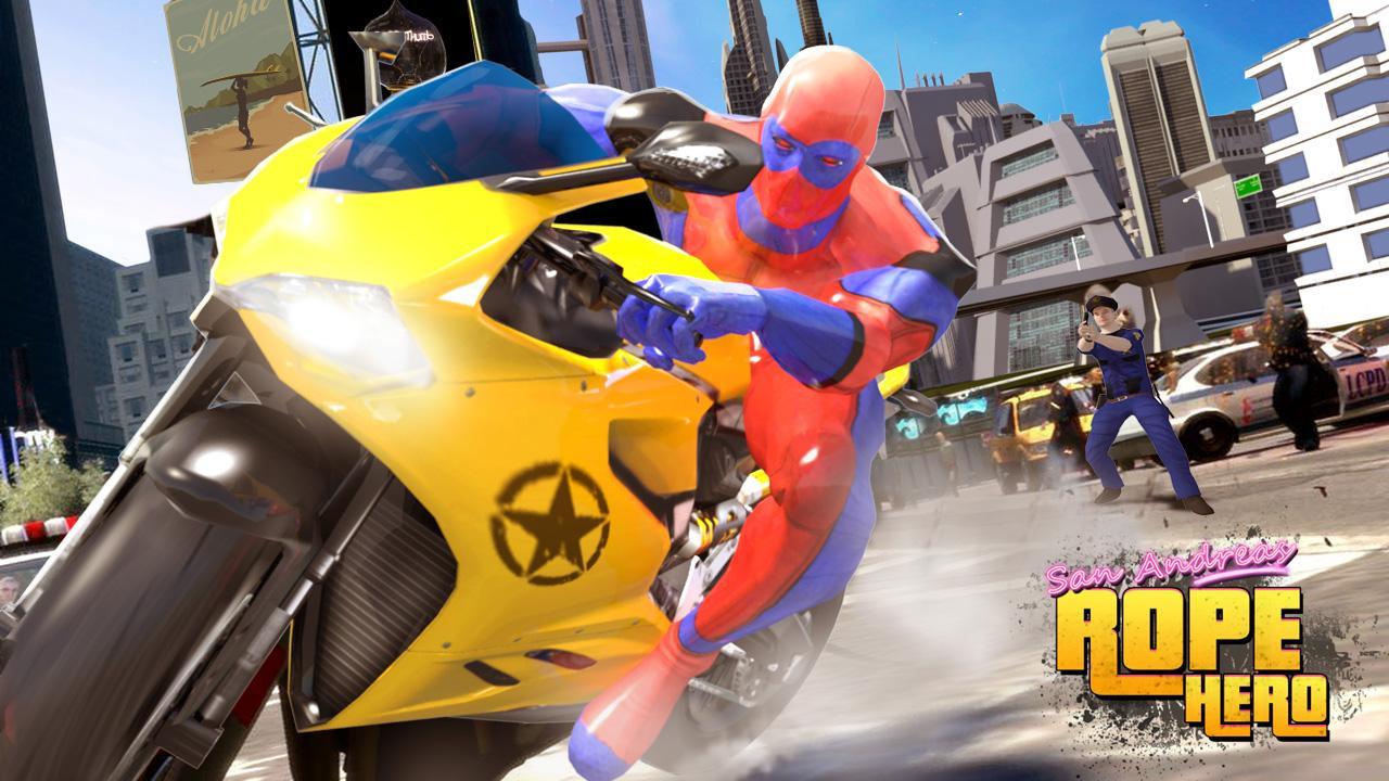 Sin City Rope Hero : Superhero Games