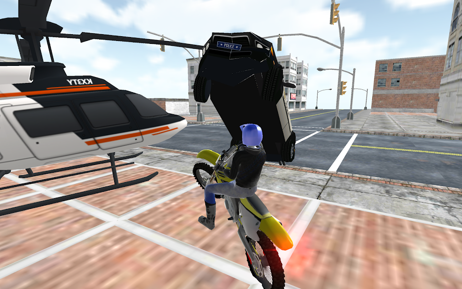 Motocross Racing Cop Game