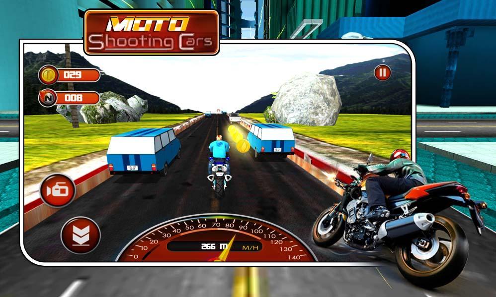 Moto Shooting Cars