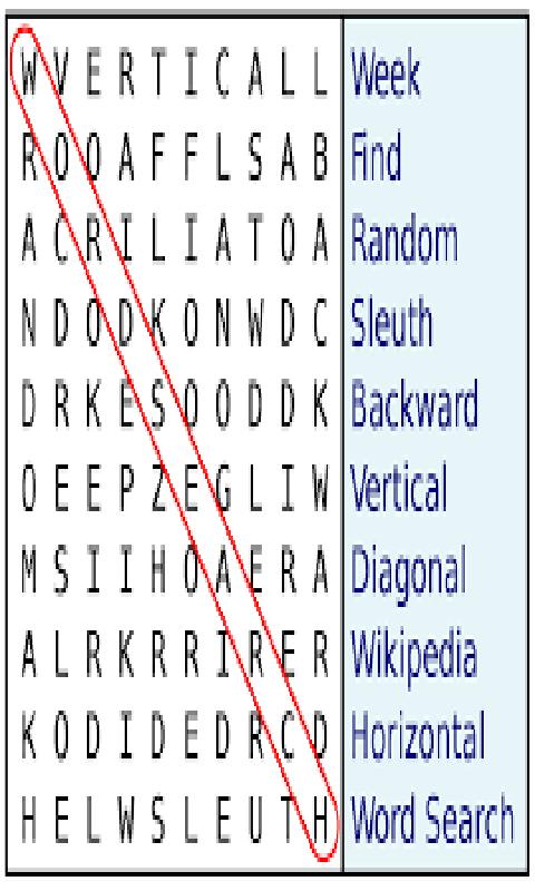 the hidden word