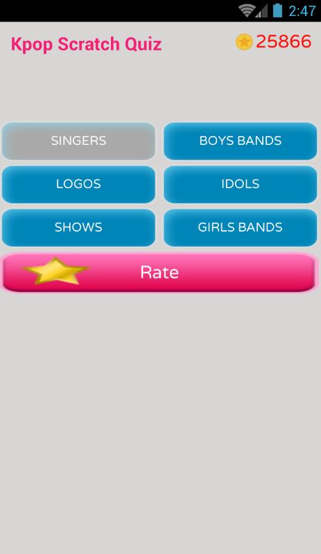 Kpop Scratch Quiz