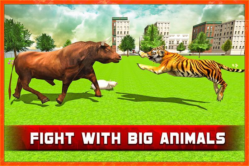 Angry Tiger City Revenge: Attack Sim