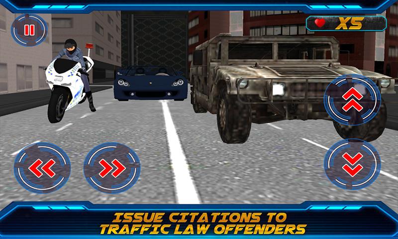 Motorbike Cop Extreme 3D Chase