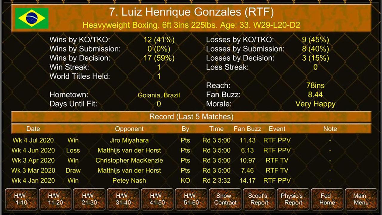 MMA Manager Game Free