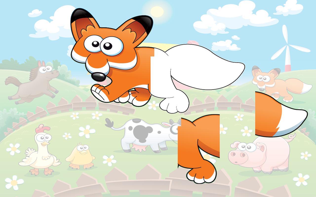 Animal sounds puzzle HD