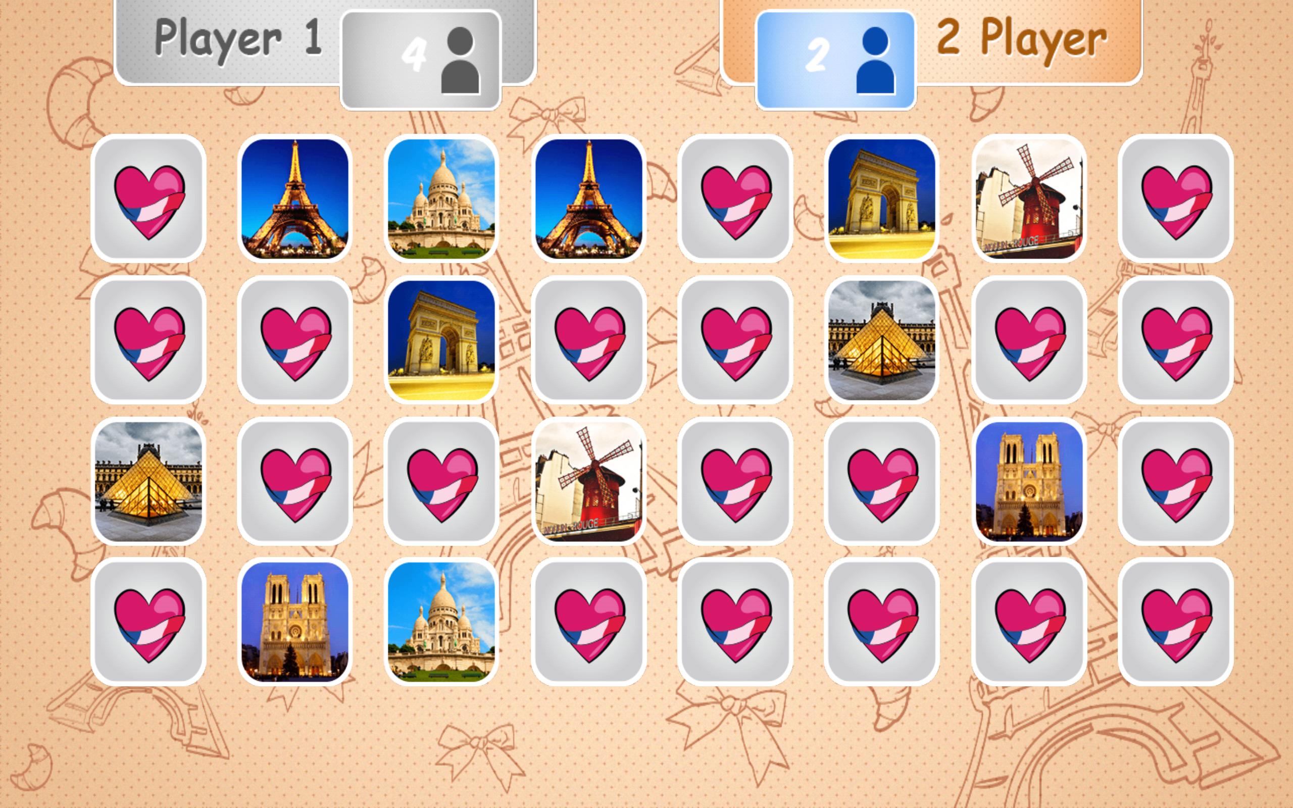 Paris Matching Games for Kids