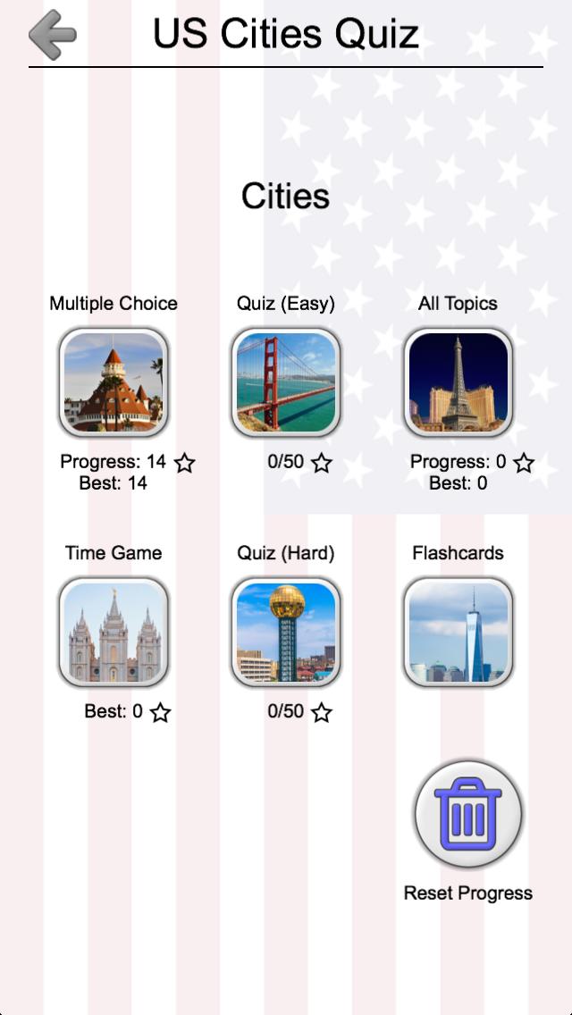 US Cities and Capitols Quiz