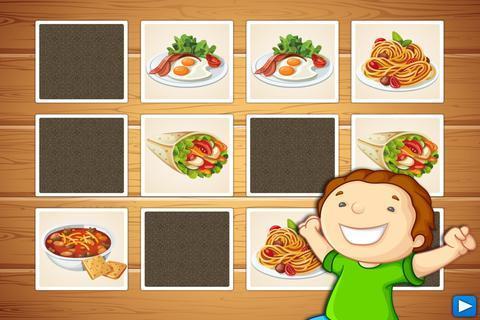 Dish Memo Game For Kids