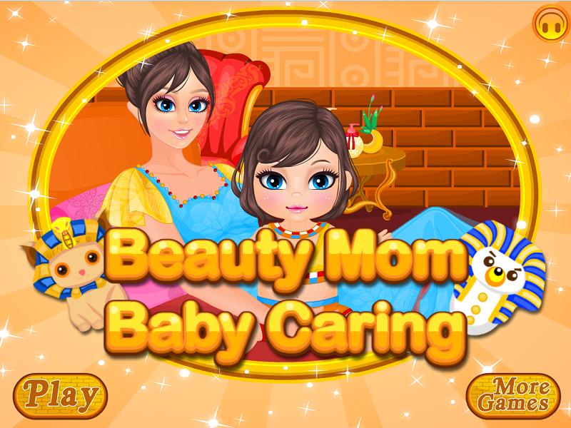 Beauty Mom Baby Caring
