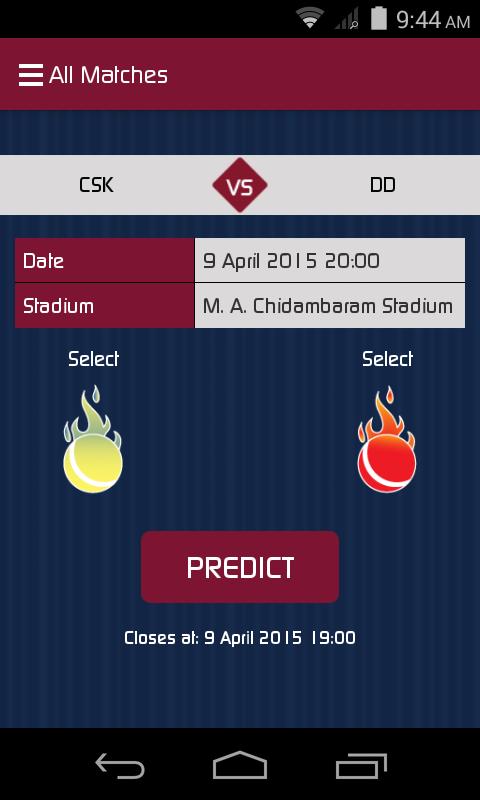 Predict For Cricket