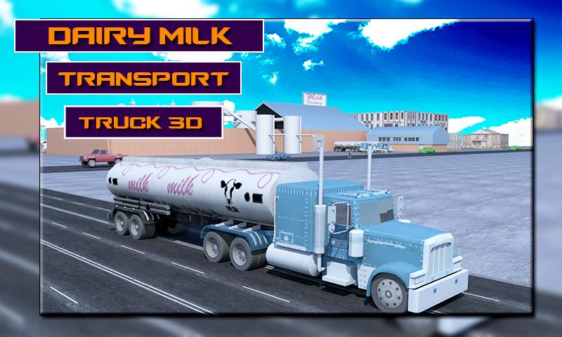Dairy Milk Transport Truck 3D