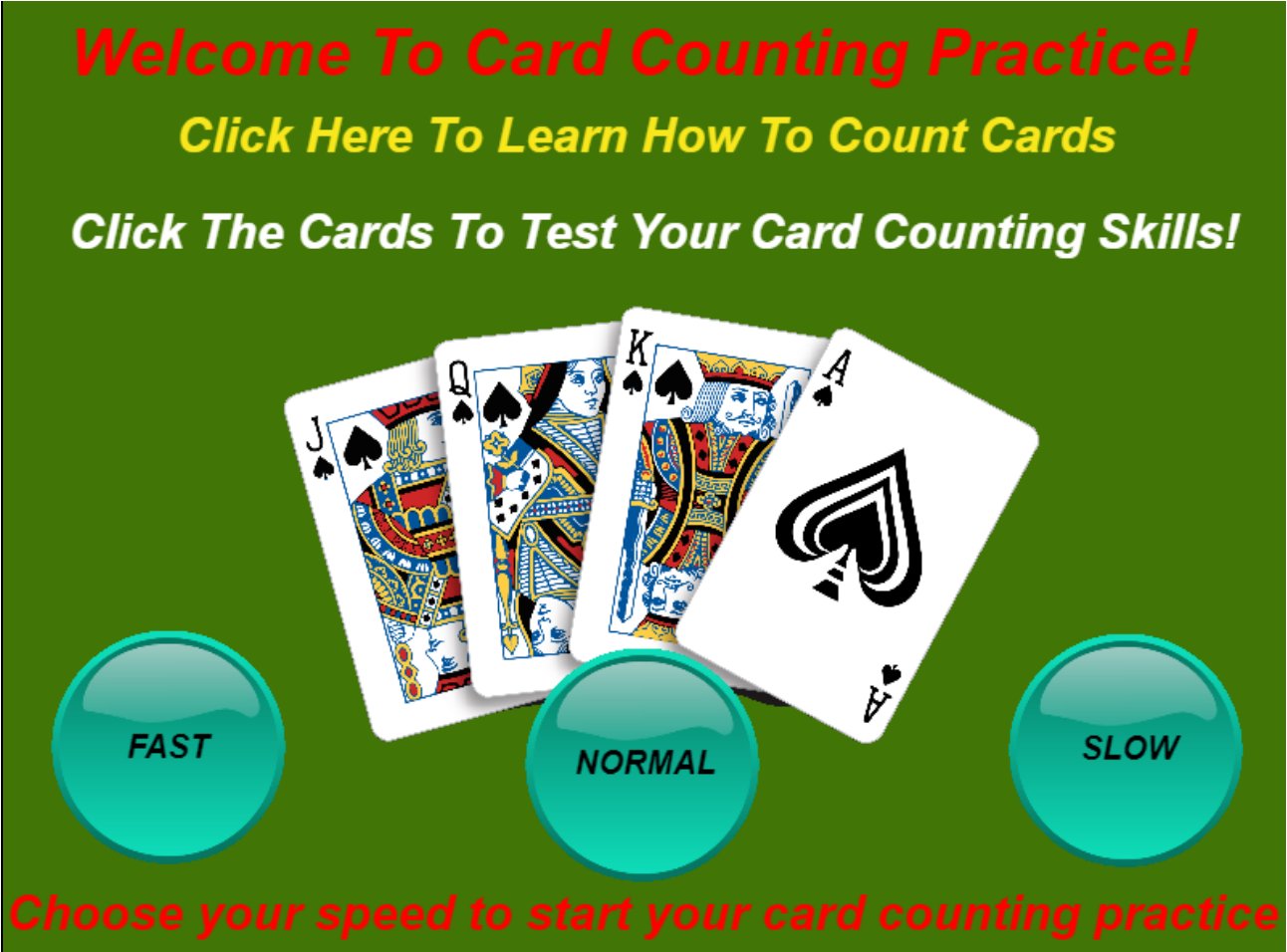 Blackjack Card Counting Practice