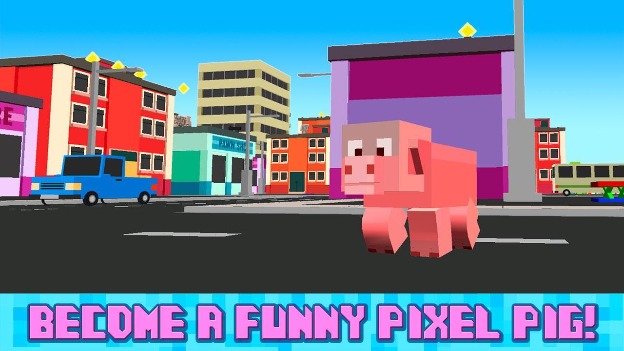 Cube Bad Pig City Rampage 3D