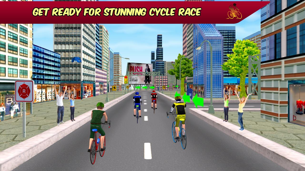 Super Highway Bicycle Race Simulation Game