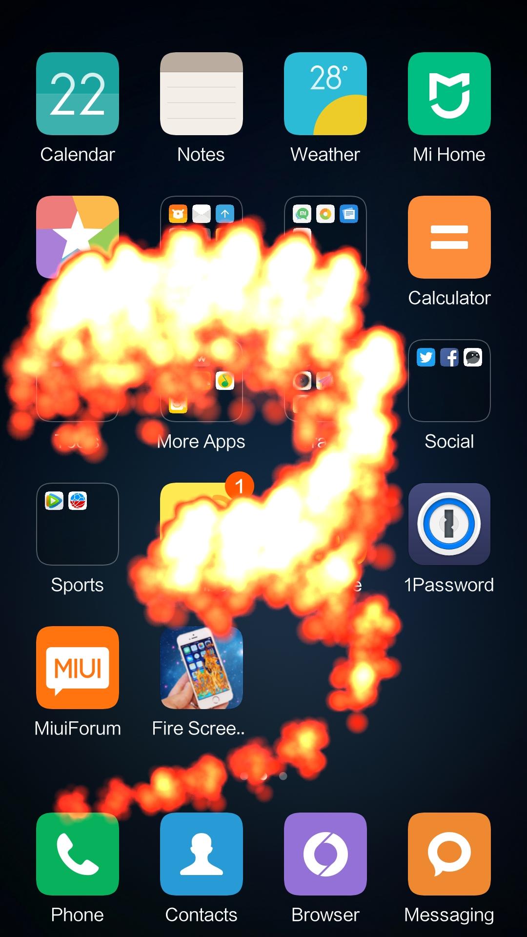 Fire Screen Effect Prank