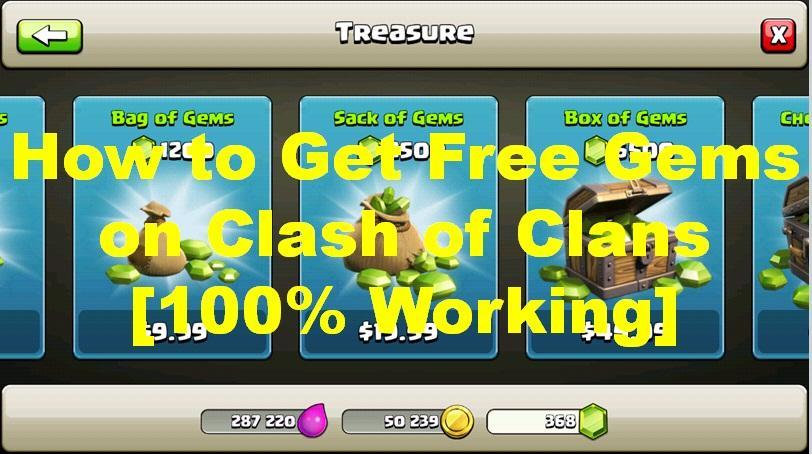 Gems FREE for Clash of Clans