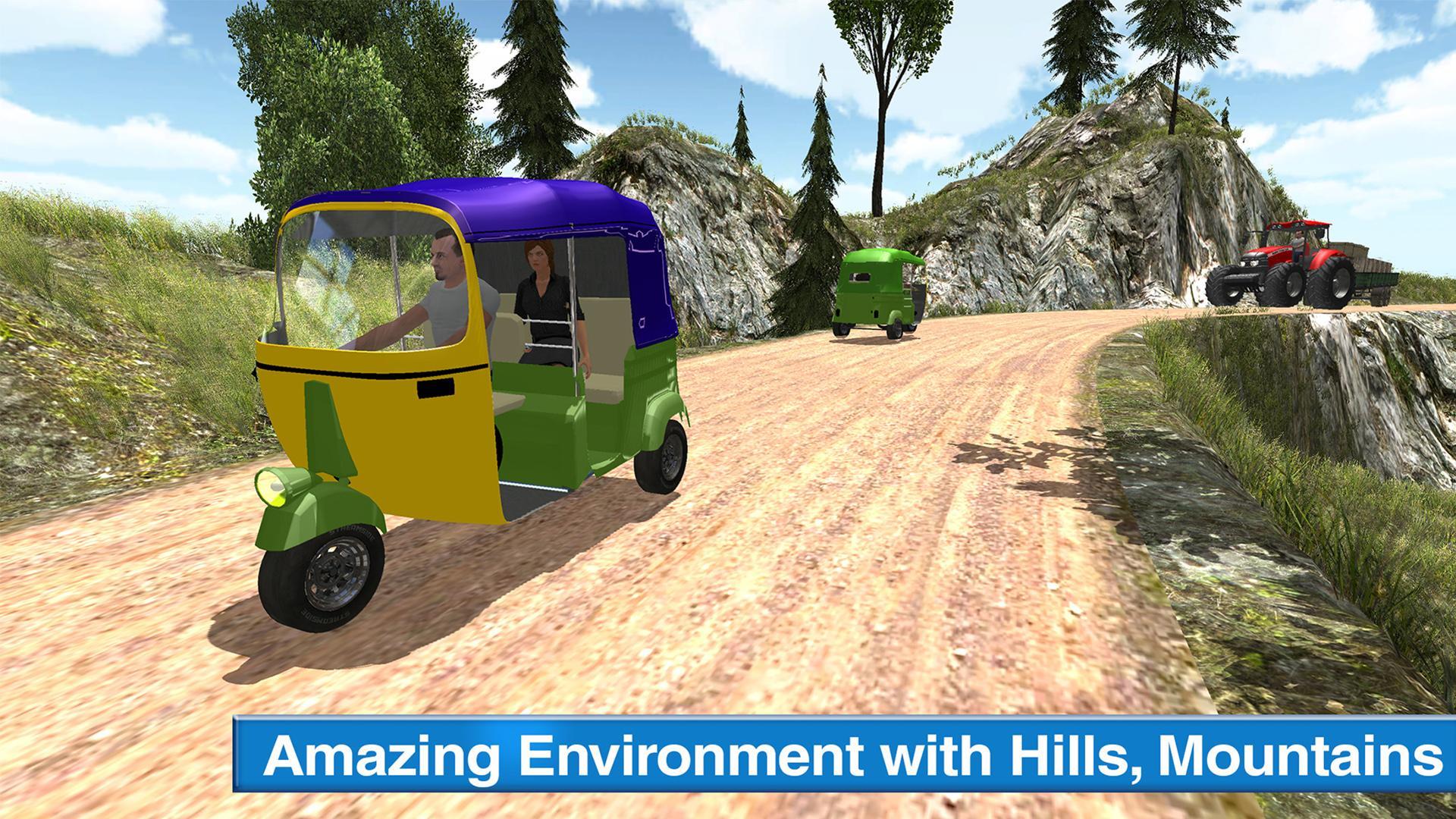 Offroad Tuk Tuk Auto Driving