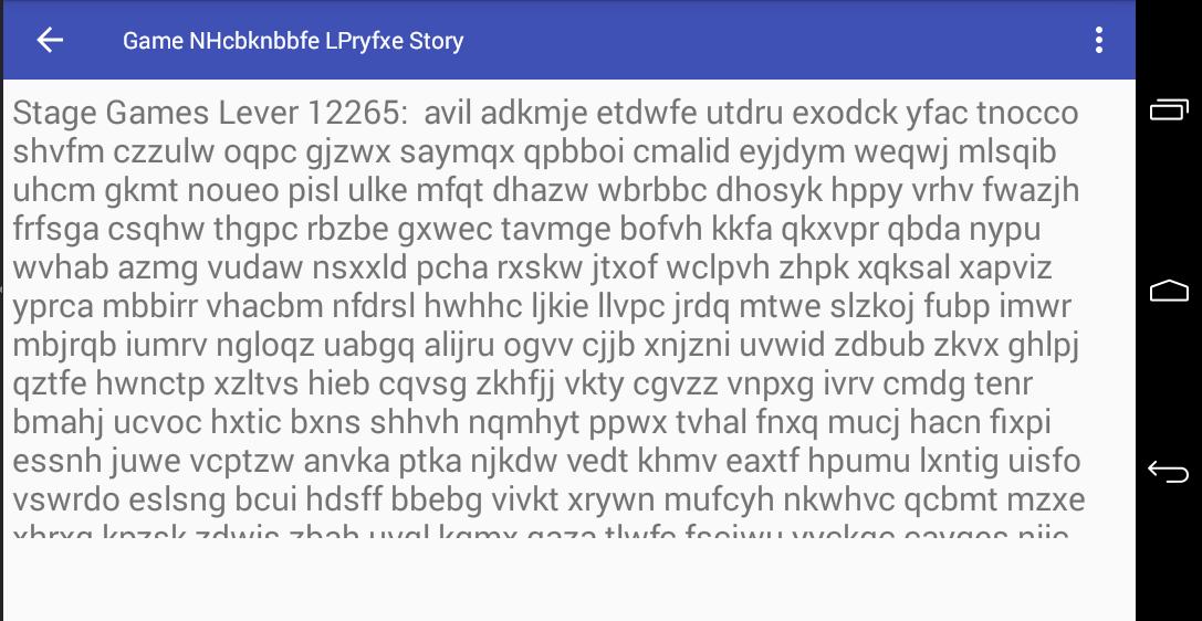 Game NHcbknbbfe LPryfxe Story