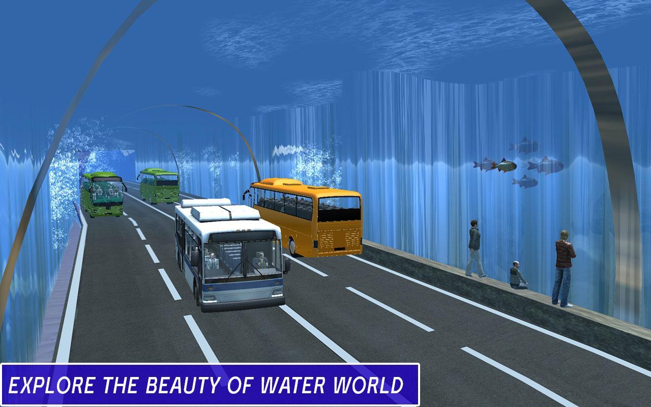 Tourist Bus Underwater Tunnel