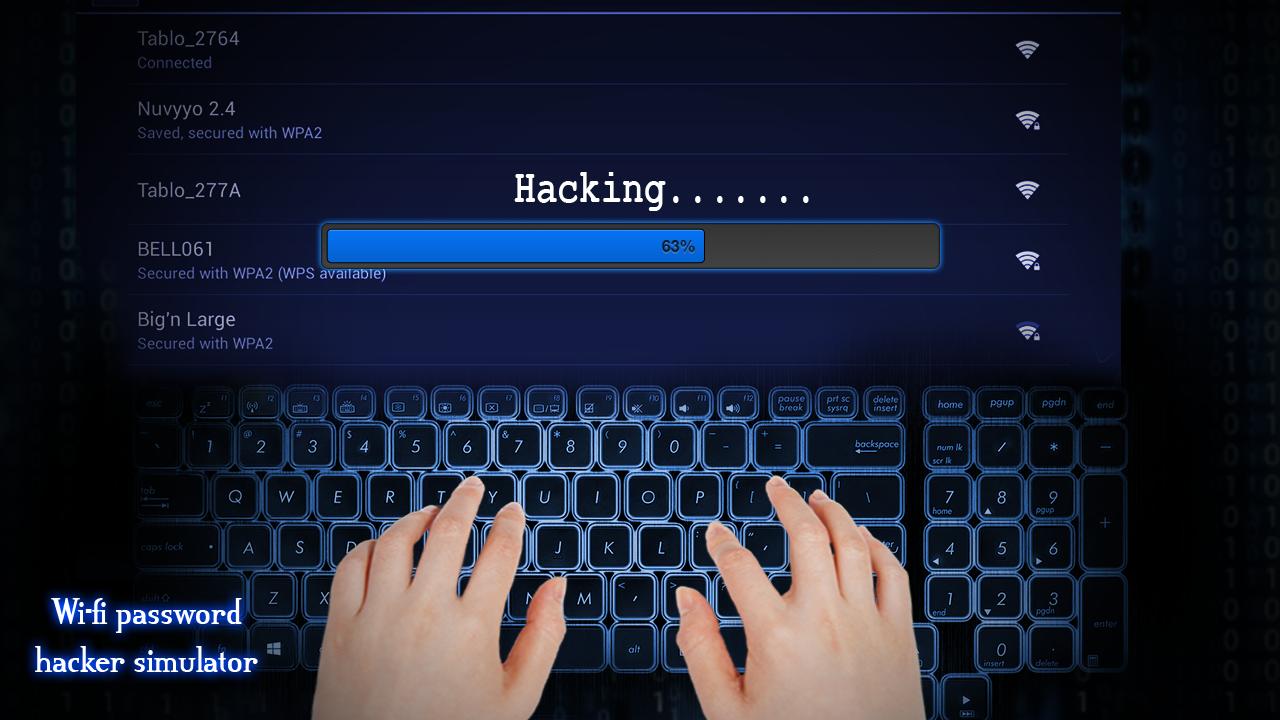 Wifi Password Hacker Simulated Prank